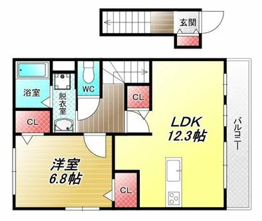コーポ桜【2階】の間取り