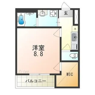 フレール Ⅱ番館【3階】の間取り