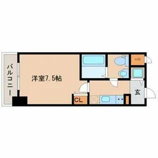 エス・キュート尼崎2【6階】の間取り