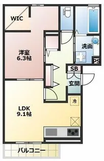 クレヴィアメゾン【3階】の間取り