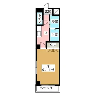 ルーエンハイム切戸【2階】の間取り