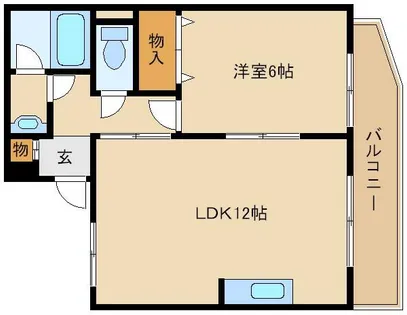 ミスターK北武庫之荘【1階】の間取り