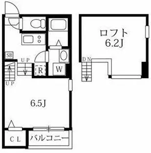 ハーモニーテラス楓【2階】の間取り