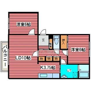 フレックス福住【2階】の間取り