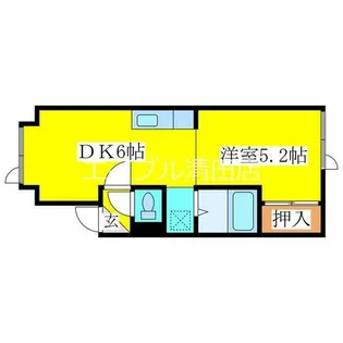 エクセレンス羊が丘【202号室】の間取り