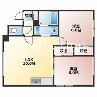 MSパルコ【102号室】の間取り