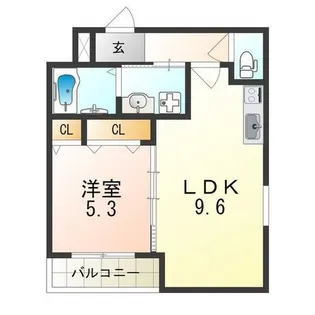 フジパレス我孫子前駅西【1階】の間取り