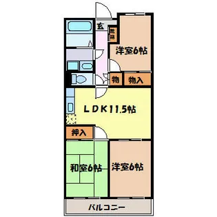 マリオン大曽根【5階】の間取り