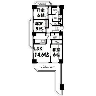 バンベール・グラン山手弐番館【4階】の間取り