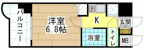 ライオンズマンション小倉駅南第3【4階】の間取り