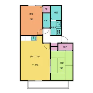 チェリープラザ【2階】の間取り