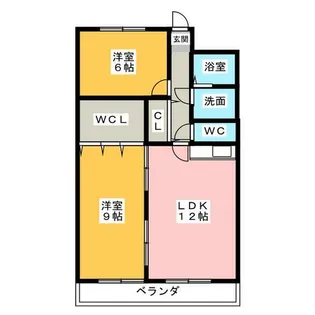 ミラベル元植田【2階】の間取り