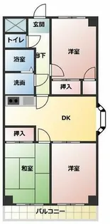 クレアコート【3階】の間取り