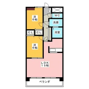 シャルム名東【1階】の間取り