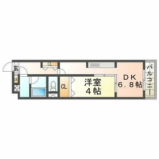 CityZ西宮【306号室】の間取り