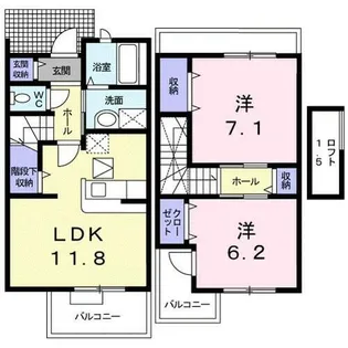 ベル ジョイ B【1階】の間取り