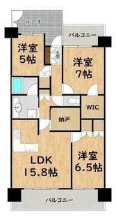 シャリエ大津レイクヴィスタ【11階】の間取り