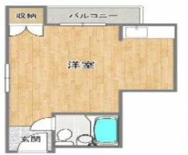 帝塚山ハイツ【506号室】の間取り
