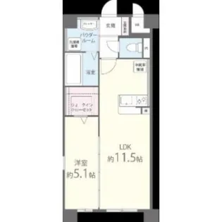 M.Rレジデンス博多【7階】の間取り