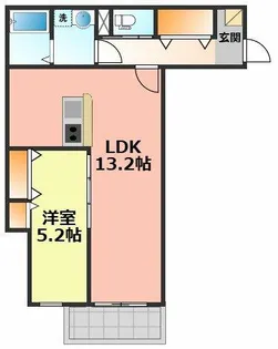 ジーメゾン枇杷島【203号室】の間取り