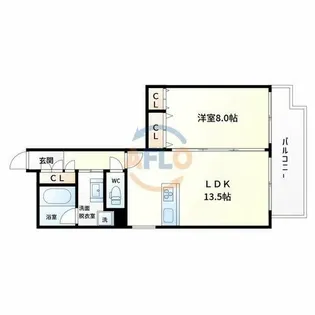 コンソラーレ桜川Ⅴ【3階】の間取り