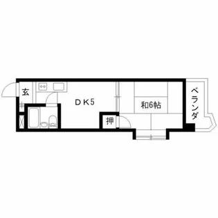 ビラ三秀中山【2階】の間取り