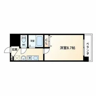 トラスト王子町【9階】の間取り