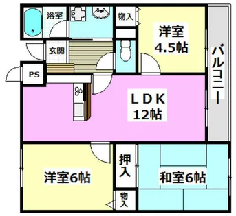 第3コーポタカイ【101号室】の間取り