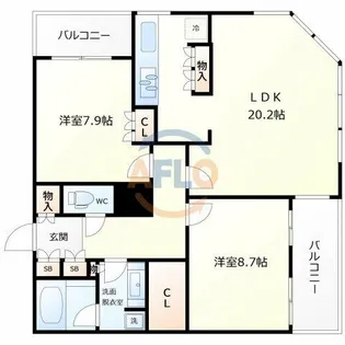 The Kitahama【37階】の間取り