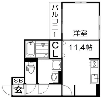 Dear【1階】の間取り