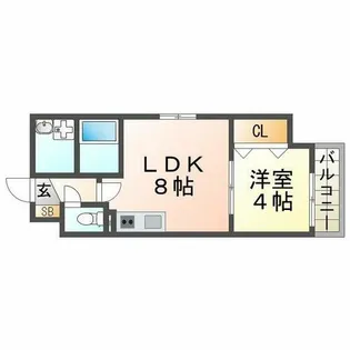 ル・パルク立花【5階】の間取り