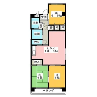 3LDKの間取り画像