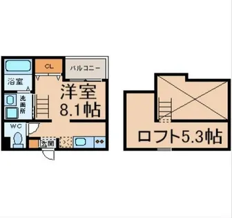 CONFORT大畑【1階】の間取り