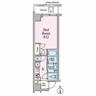 AVANTI aratamabashi【4階】の間取り