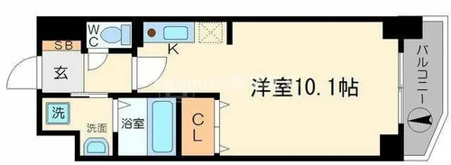 KDXレジデンス難波南【8階】の間取り