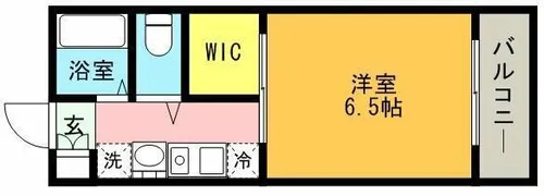 FLAT福井A棟【A103号室】の間取り