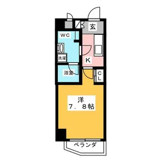 アンビックス・プリア茶屋ヶ坂【7階】の間取り