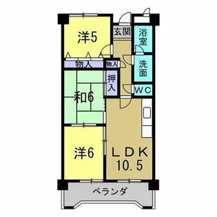 スカイガーデン兜山【4D号室】の間取り