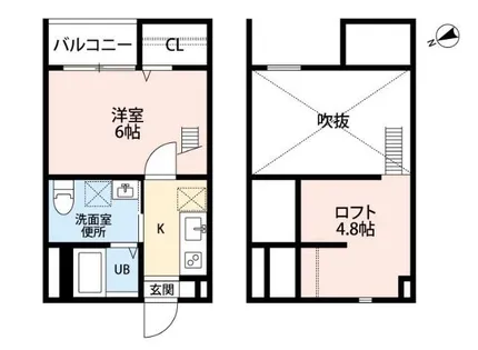 Crystal Palace【203号室】の間取り