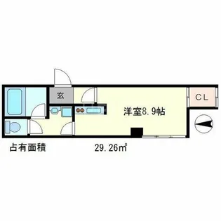 セントエルモ三条【4階】の間取り