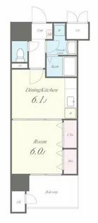 ポルト・デュ・ボヌール【11階】の間取り