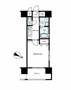 エンクレスト博多駅南Ⅱ【3階】の間取り