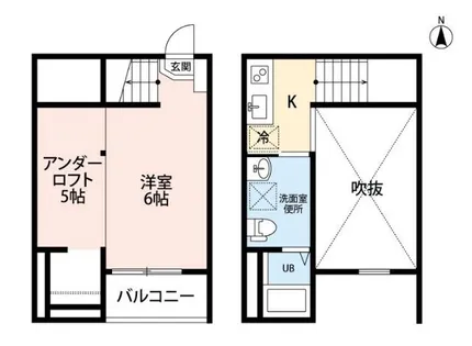 project円明(プロジェクトエンメイ)【201号室】の間取り