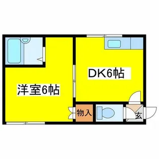 ラポール栄町【103号室】の間取り