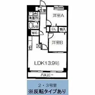 スリーウェル【3階】の間取り