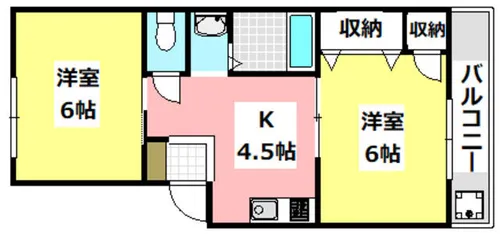 グリーンハイム【1階】の間取り