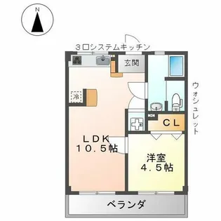 第一秋善ビル【205号室】の間取り