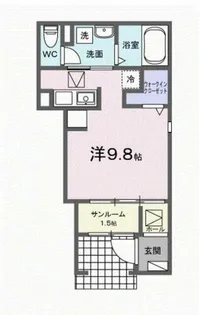 ヒカルサ豊橋佐藤Ⅰ【1階】の間取り