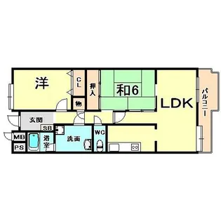 フロンティアホームズ芦屋【5階】の間取り