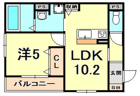アルタイル・ヴィラ2【2階】の間取り